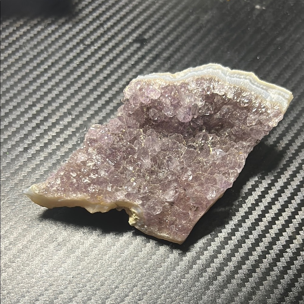Purple Crystal Geode Slice